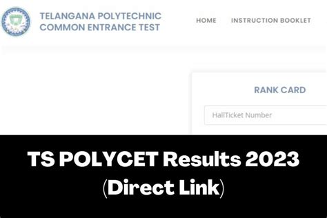 polycet results 2023 telangana